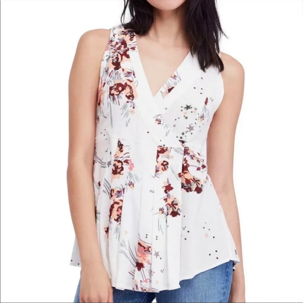 Free People Back To Basics Floral Top